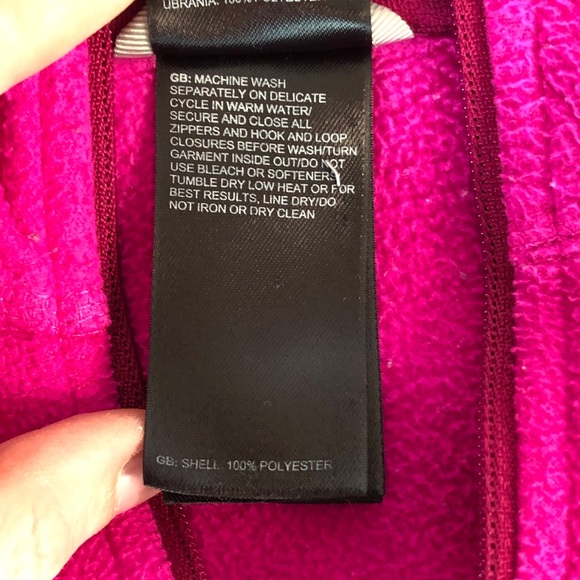 The North Face pink quarter zip fleece size large - Picture 2 of 5